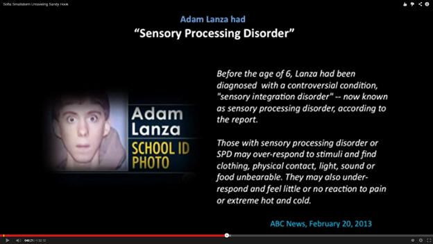 Adam Lanza Diagnosed